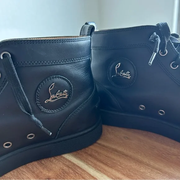 Christian Louboutin Black and Red Sneakers - Picture 7 of 11